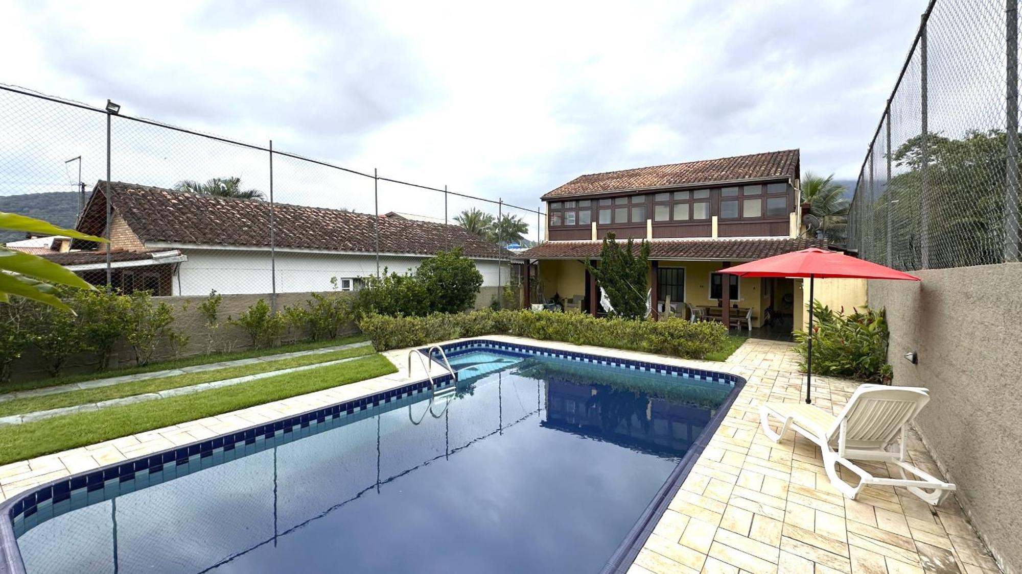 Casa C Piscina A 700M Da Praia De Caraguatatuba Sp Экстерьер фото