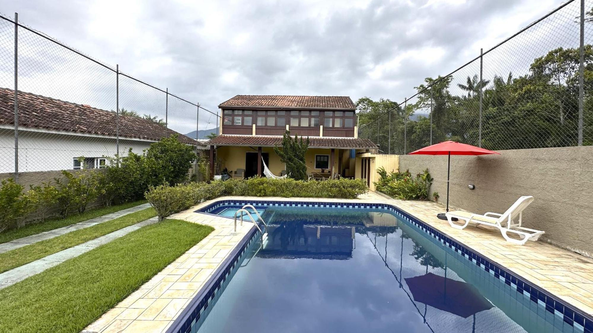 Casa C Piscina A 700M Da Praia De Caraguatatuba Sp Экстерьер фото